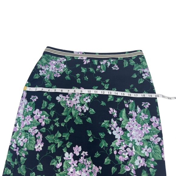 Talbots The Oprah Magazine Collection Floral Print Skirt SZ10 Business Casual - Picture 6 of 12